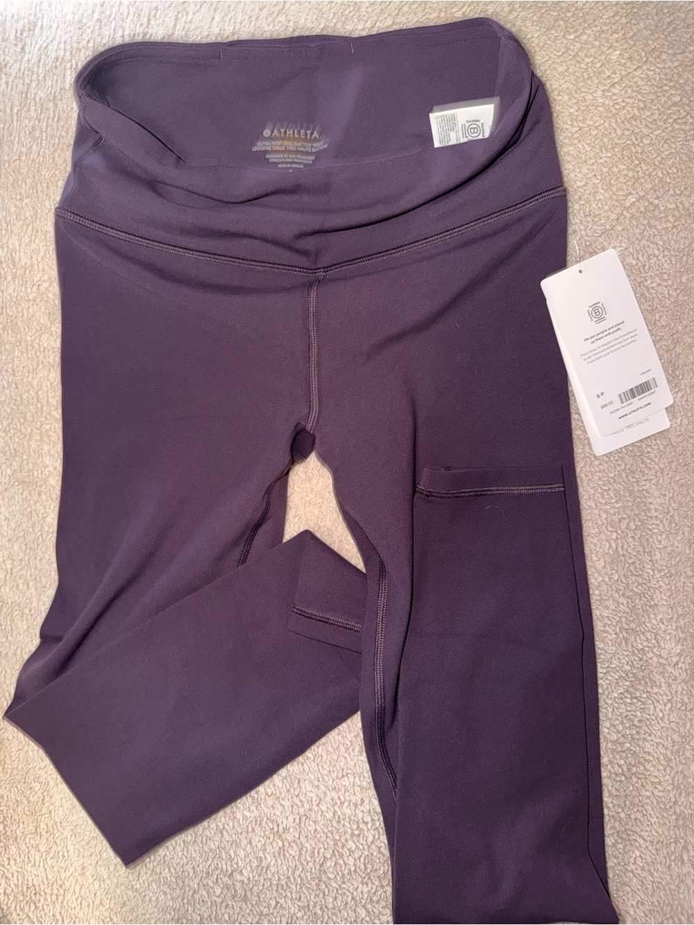 Athleta Plum High-Rise Pocket Leggings
